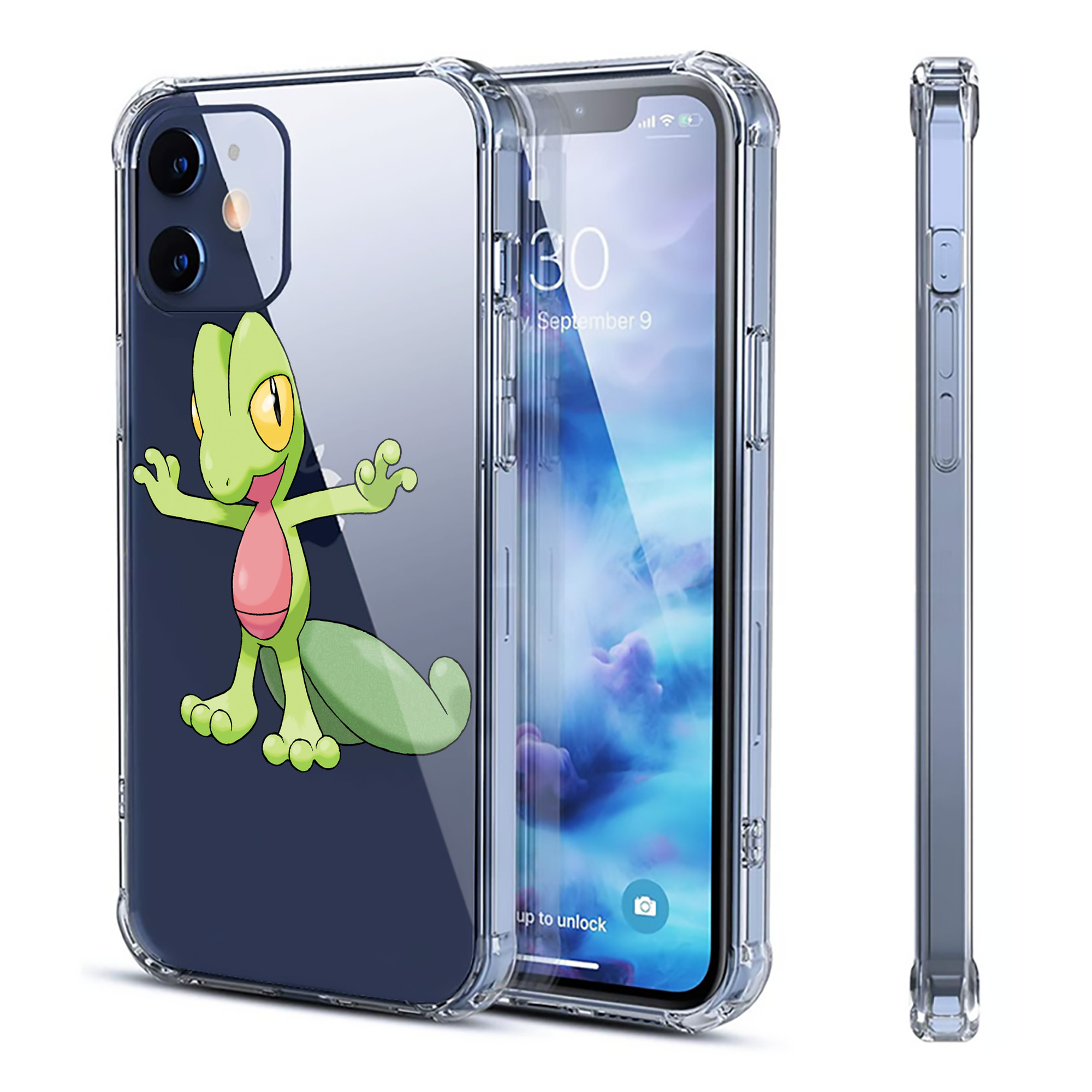 （画像用） ポケットモンスター Pokémon 【iPhone 12シリーズ対応】透明スマホケース（クリアソフトケース）